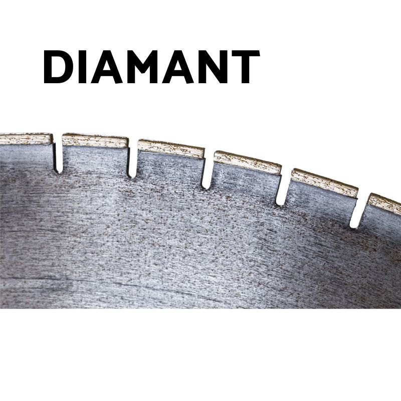 Lame diamant pour scie hydraulique